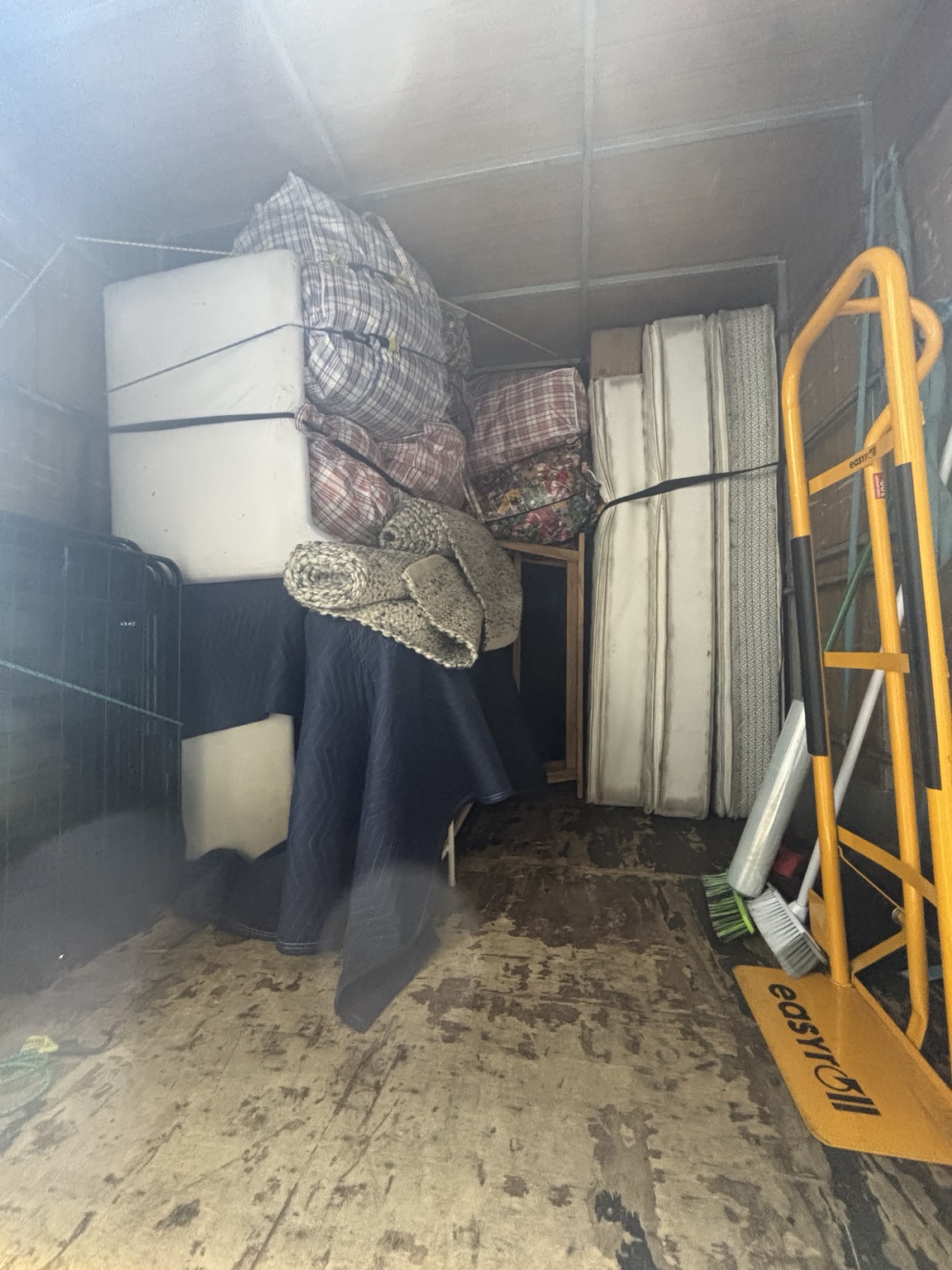 Furniture protected inside moving truck